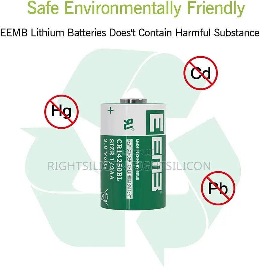 USA 1x EEMB CR 14250 1/2 AA 3V Lithium Battery