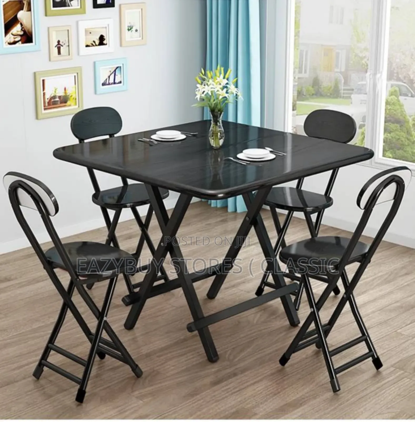 Complete Set 4 Chairs and 1 Table