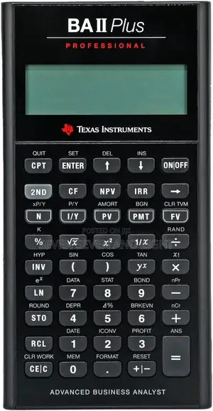 Ba Ii Plus Professional Calculator + Free Pouch