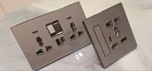 Grey Os Ash Colour Sockets With USB Port