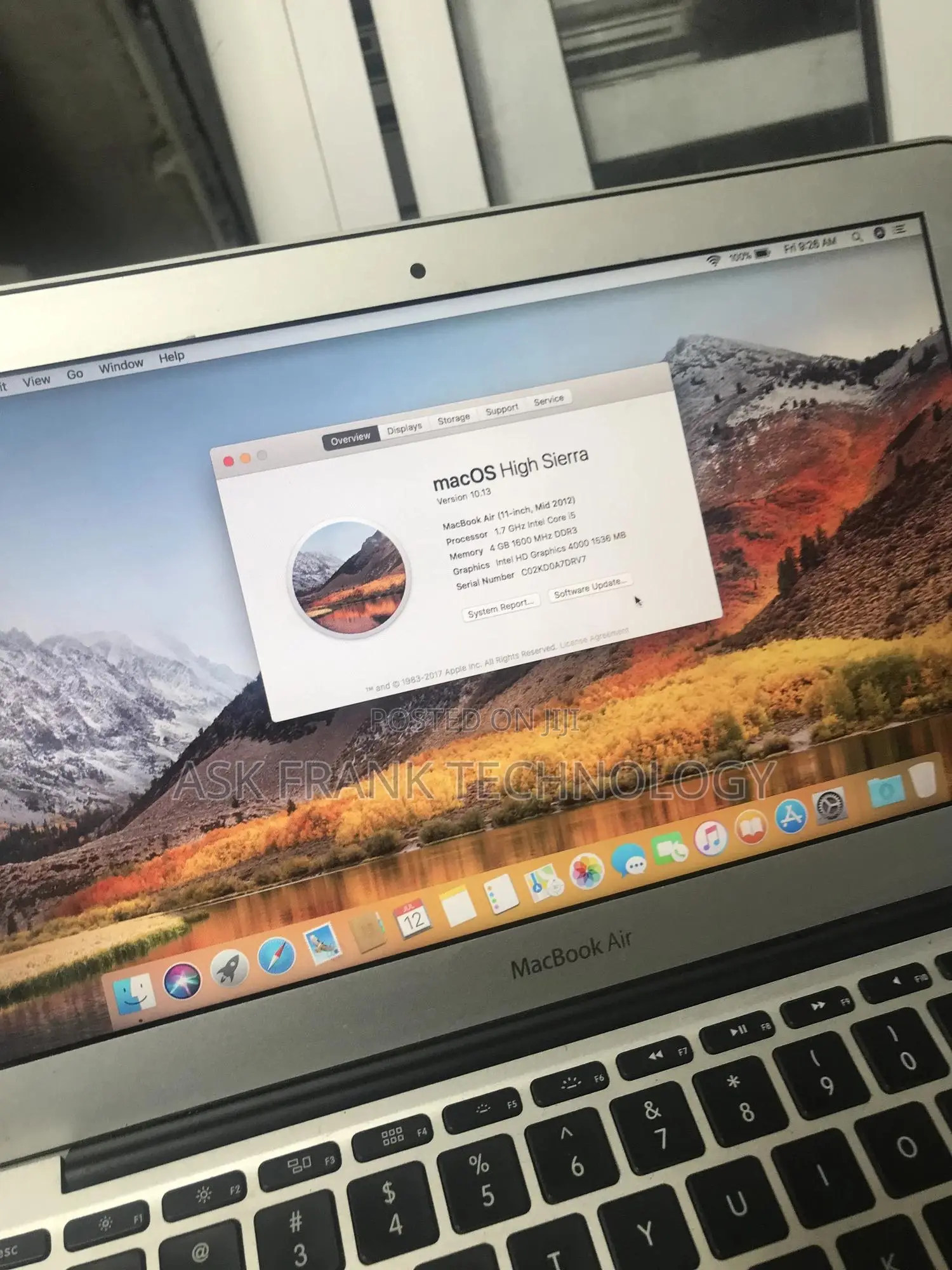 Laptop Apple MacBook 2012 4GB Intel Core I5 SSD 128GB
