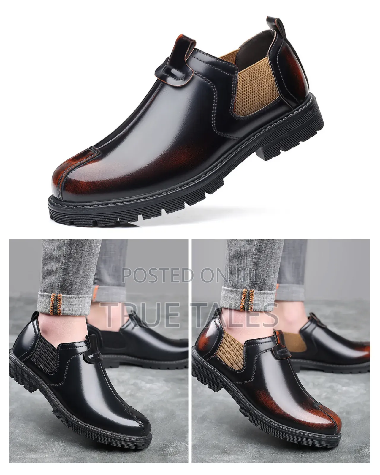 Big Boy's Solid Brogue Shoes Sizes 39 to 45