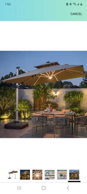 Luxury Parasol With Light Biggest Size