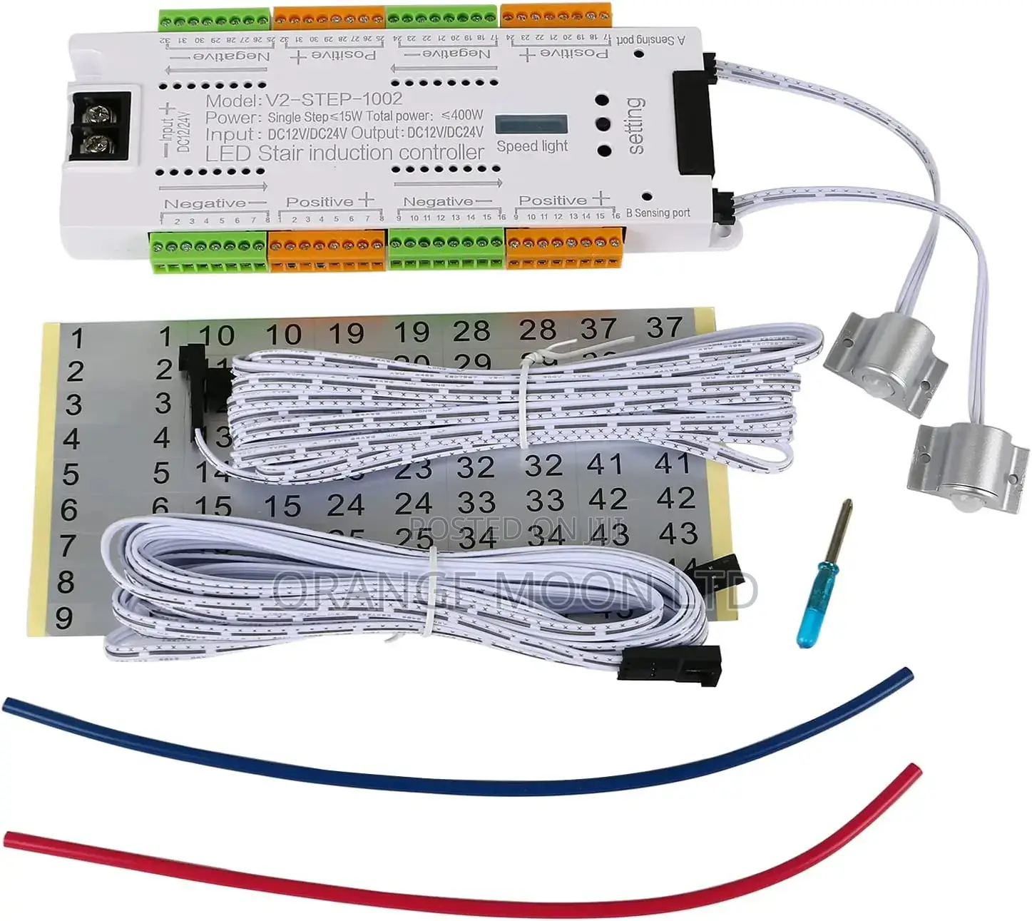 Automatic 32 Step Strip Smart Stairs Lighting Controller