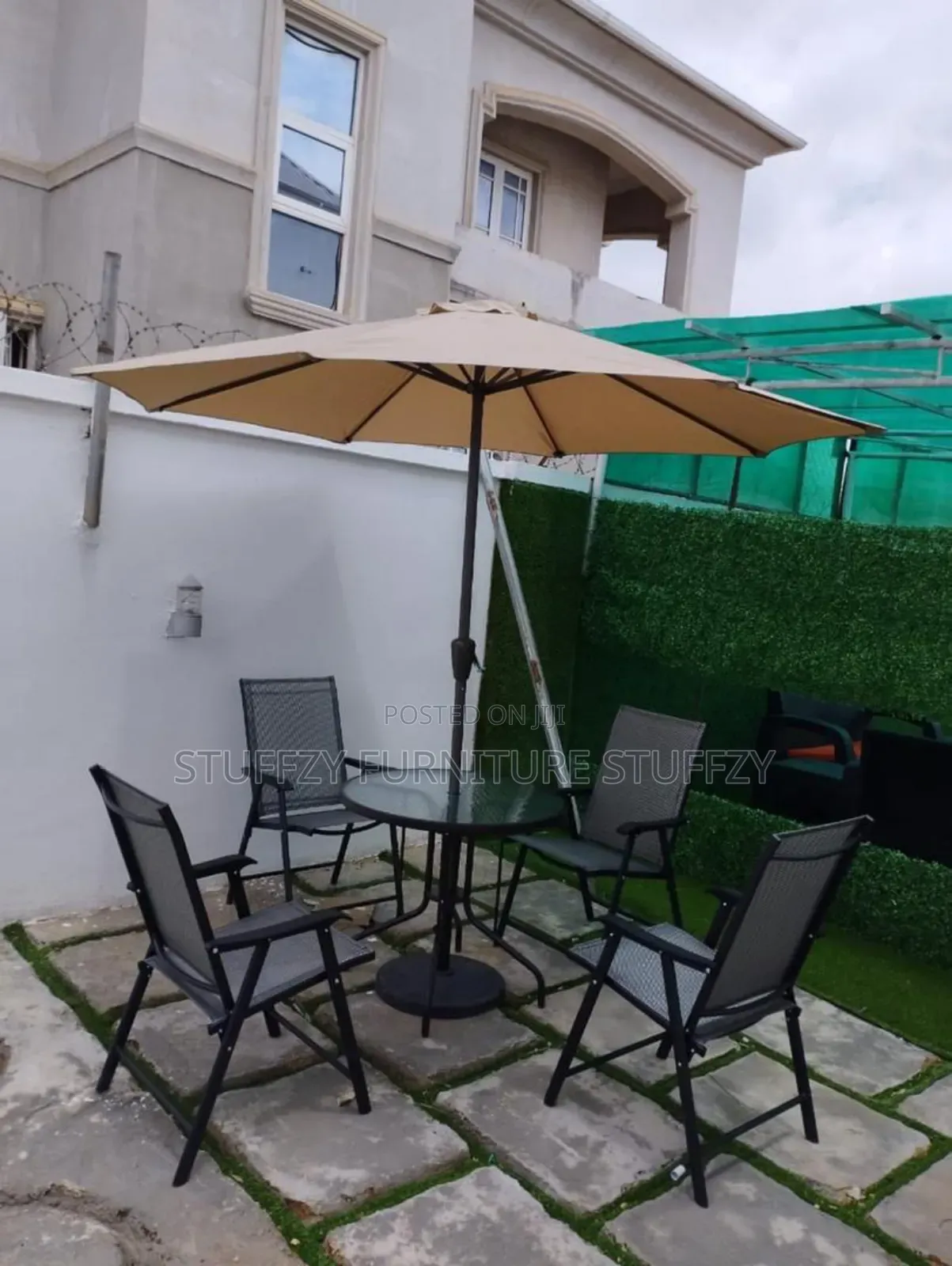 Stuffzy Outdoor 4 Chairs With Table