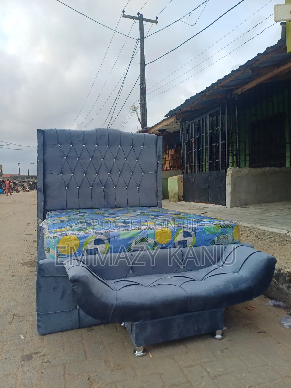 4 and Half By6 Bedframe With Mattress 10inches