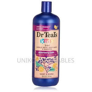 Bubble Bath Kids 3 in 1 Elderberry Bubble Bath Body Wash