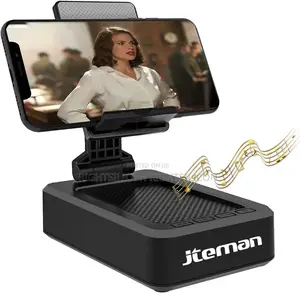 USA Cell Phone Stand With Wireless Bluetooth Speaker