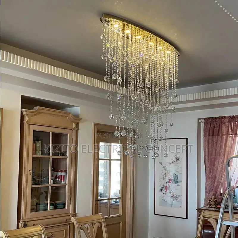Living Rooms Crystal Chandelier Luxury Flosh Mount
