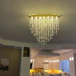 Living Rooms Crystal Chandelier Luxury Flosh Mount