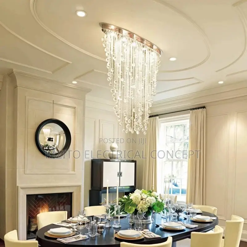 Living Rooms Crystal Chandelier Luxury Flosh Mount