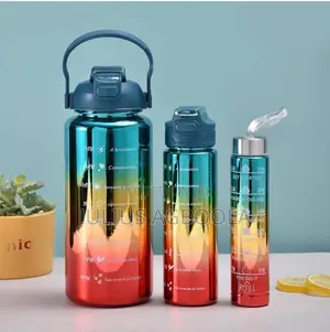 Rainbow Water Bottle 3 in 1 Available in Different Colours