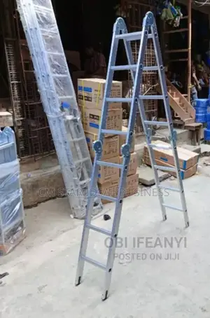 Foldable. Multi Purpose Aluminum Ladder 4x3