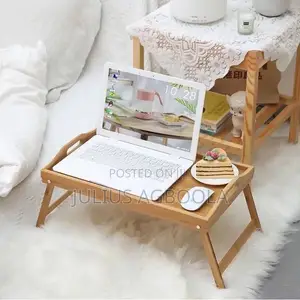 Portable Natural Bamboo Bed Tray