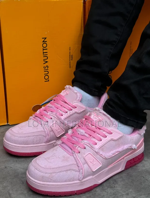 Women's Shoes Louis Vuitton Shoes Pink Sneakers Louis Vuitton