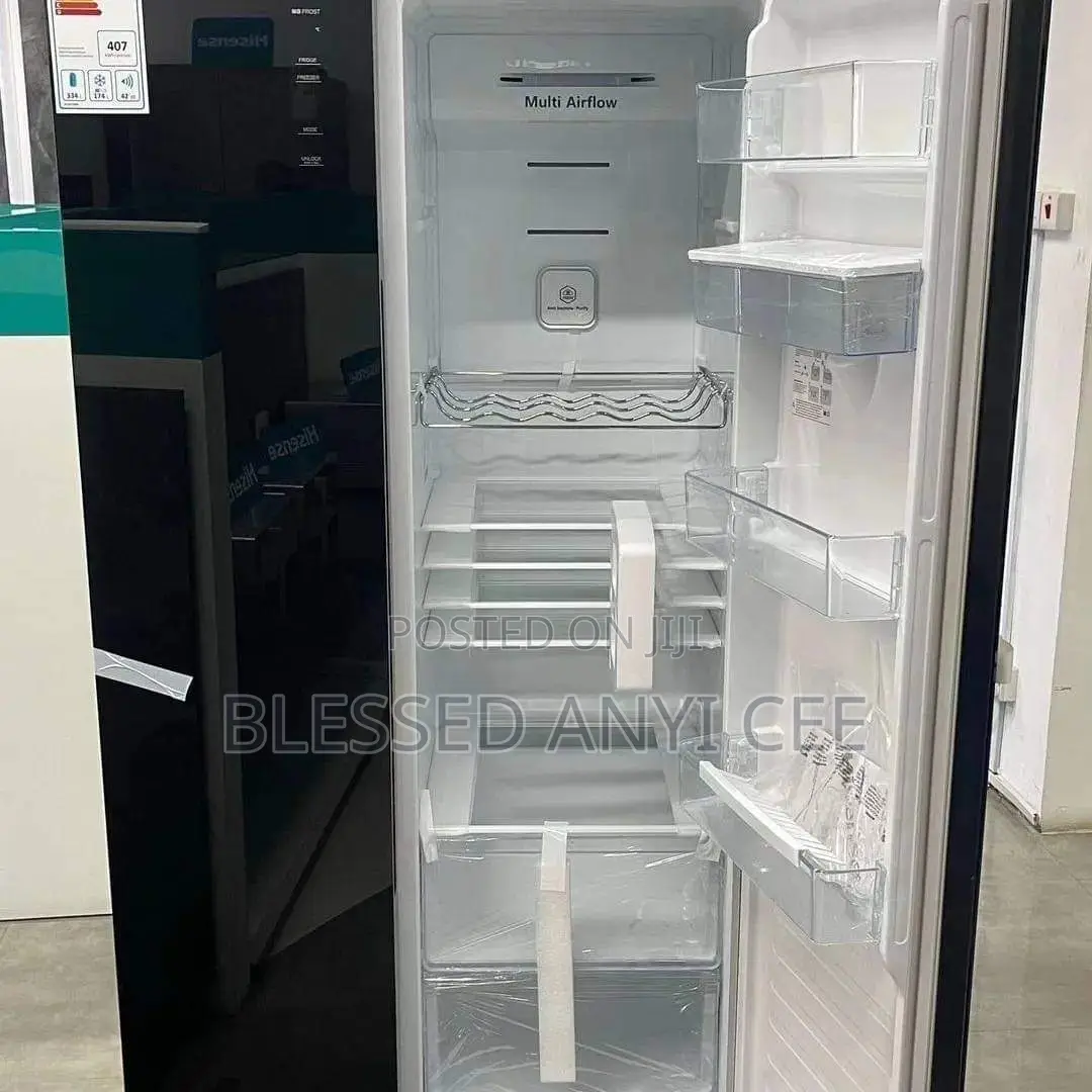 Hisense 529l Inverter by Side Fridge + Dispenser Mirror
