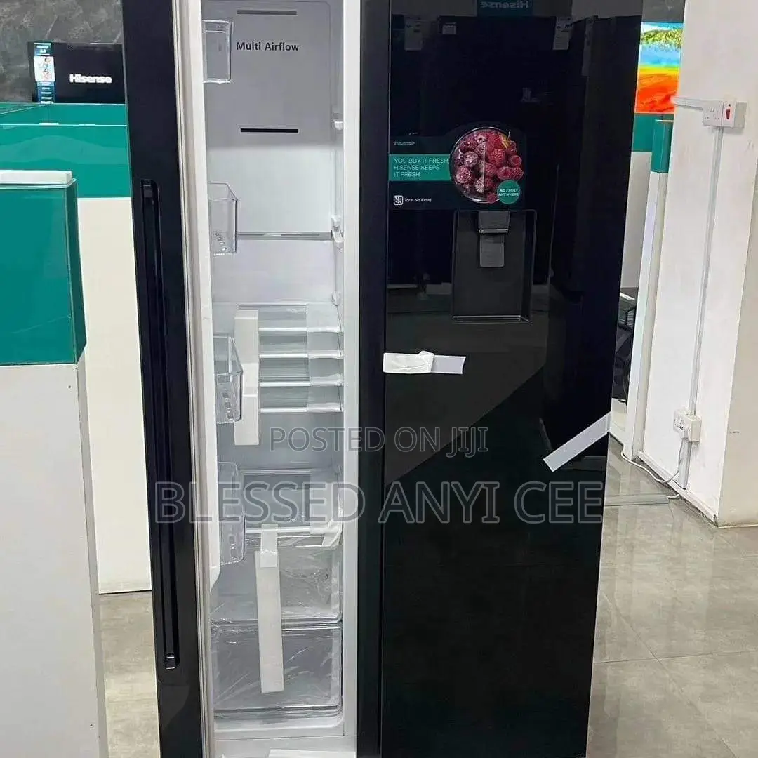 Hisense 529l Inverter by Side Fridge + Dispenser Mirror