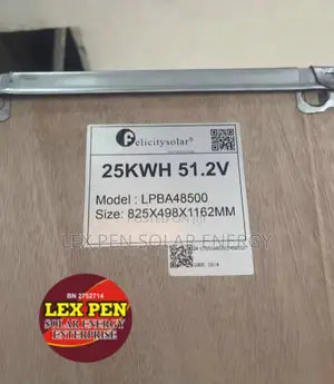 25kwh 51.2volt Felicty Lithium Ion Battery Available
