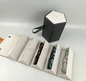 Portable Glasses Case Five Step Organizer, Foldable
