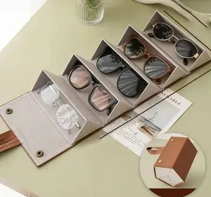 Portable Glasses Case Five Step Organizer, Foldable