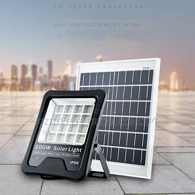 100watts Solar Flood Light Separate Panel