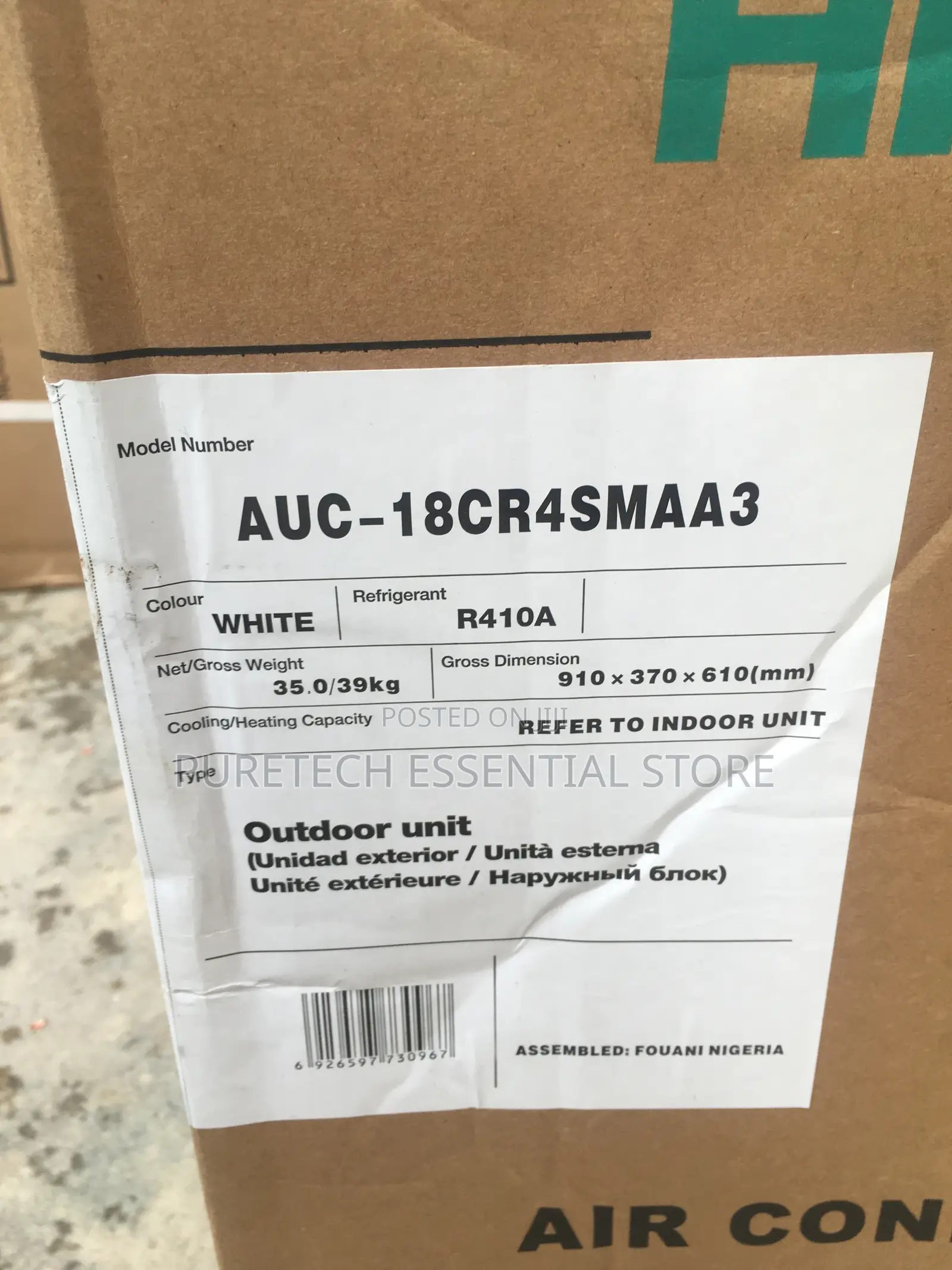 Hisense 2.5hp Celling Conceiled Inverter