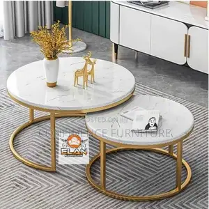 Simple Marble Top Center Table
