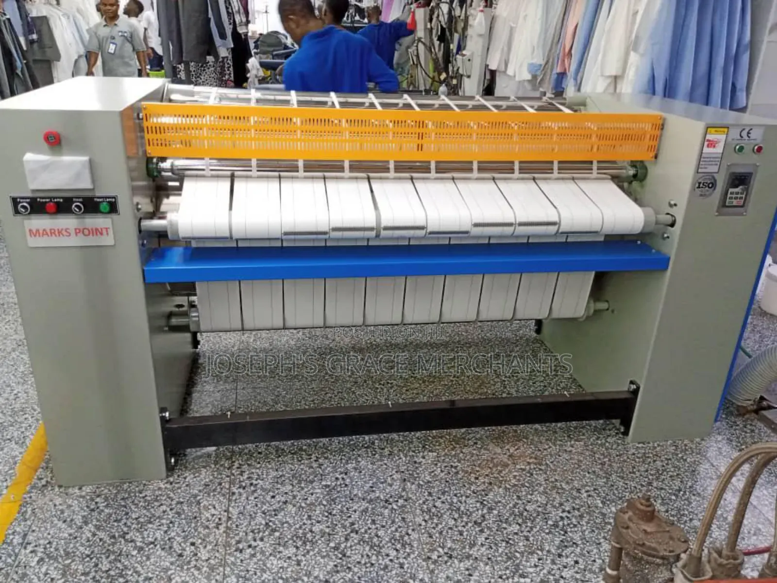 7ft Industrial Calendar Flat Work Ironing Machine 380v