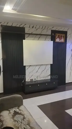 High Quality Tv Panel With Suspended Console,Led Lights