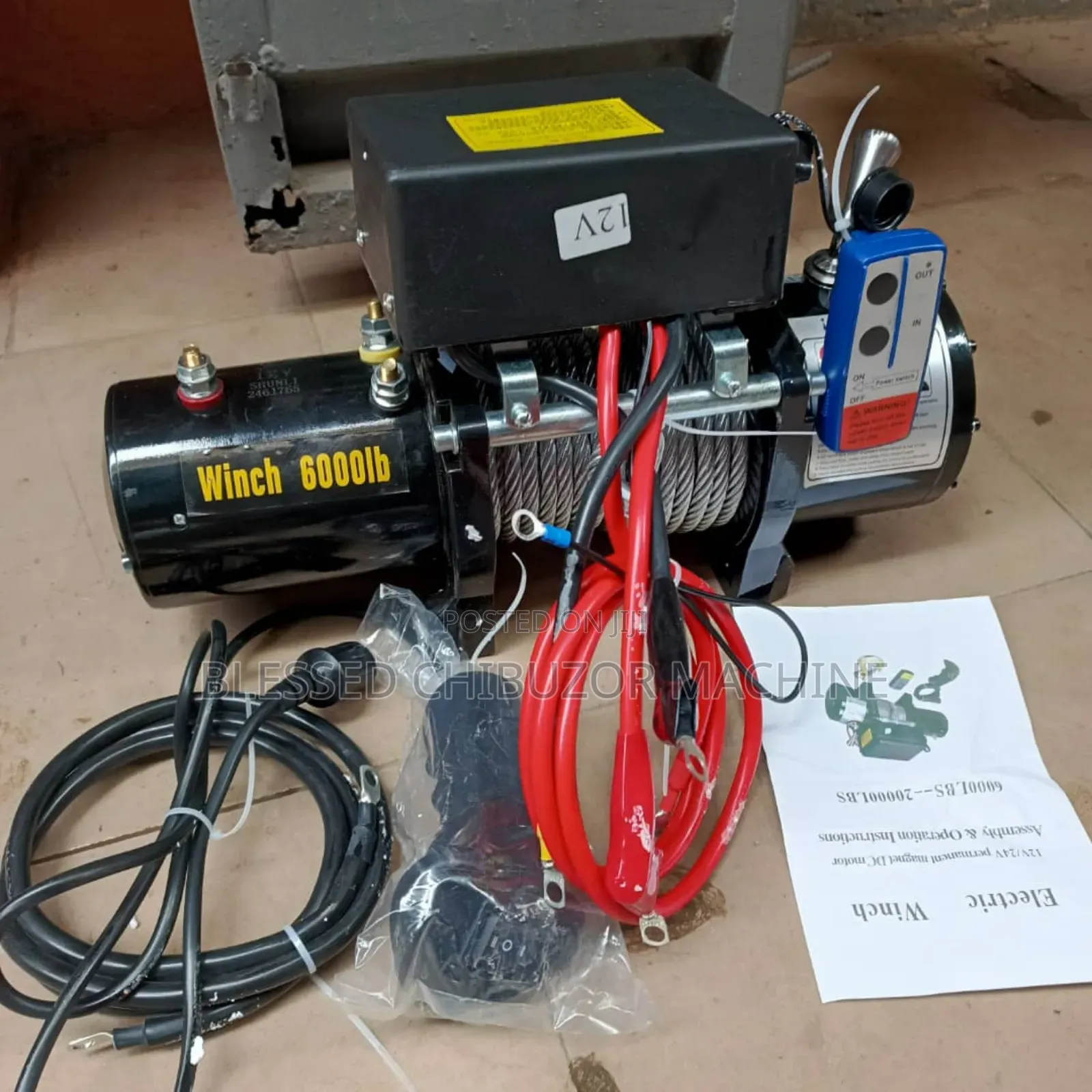 Electric Winch Dc 12v 6000LB