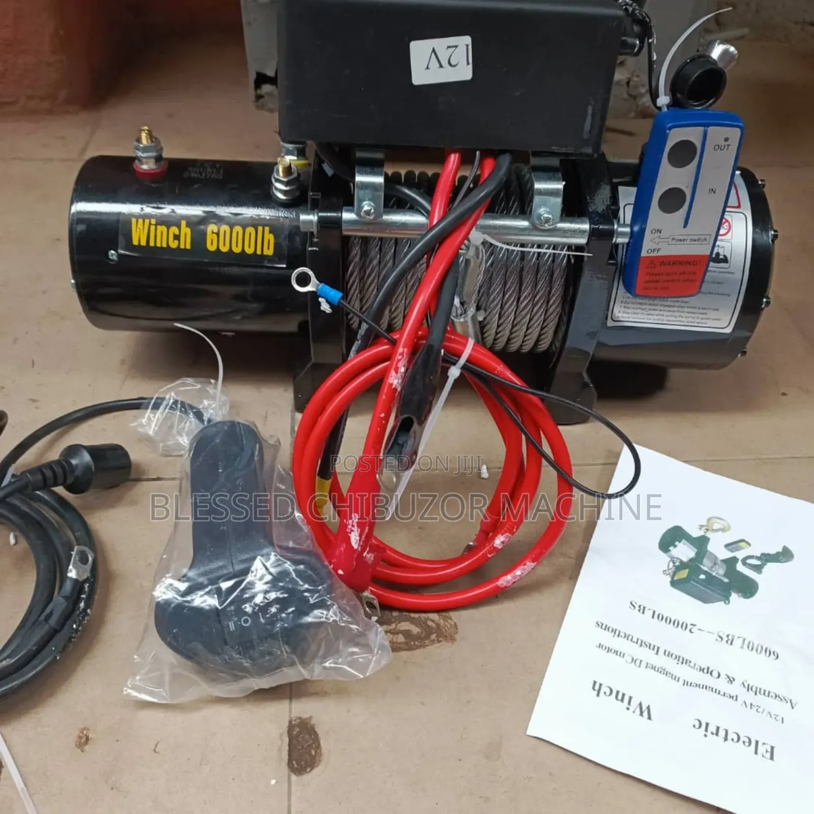 Electric Winch Dc 12v 6000LB