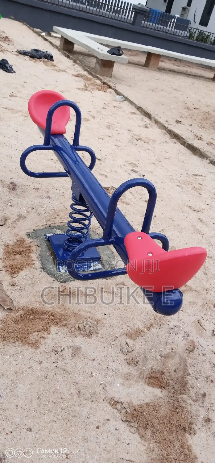 2 Seaters Iron Seasaw For Kids