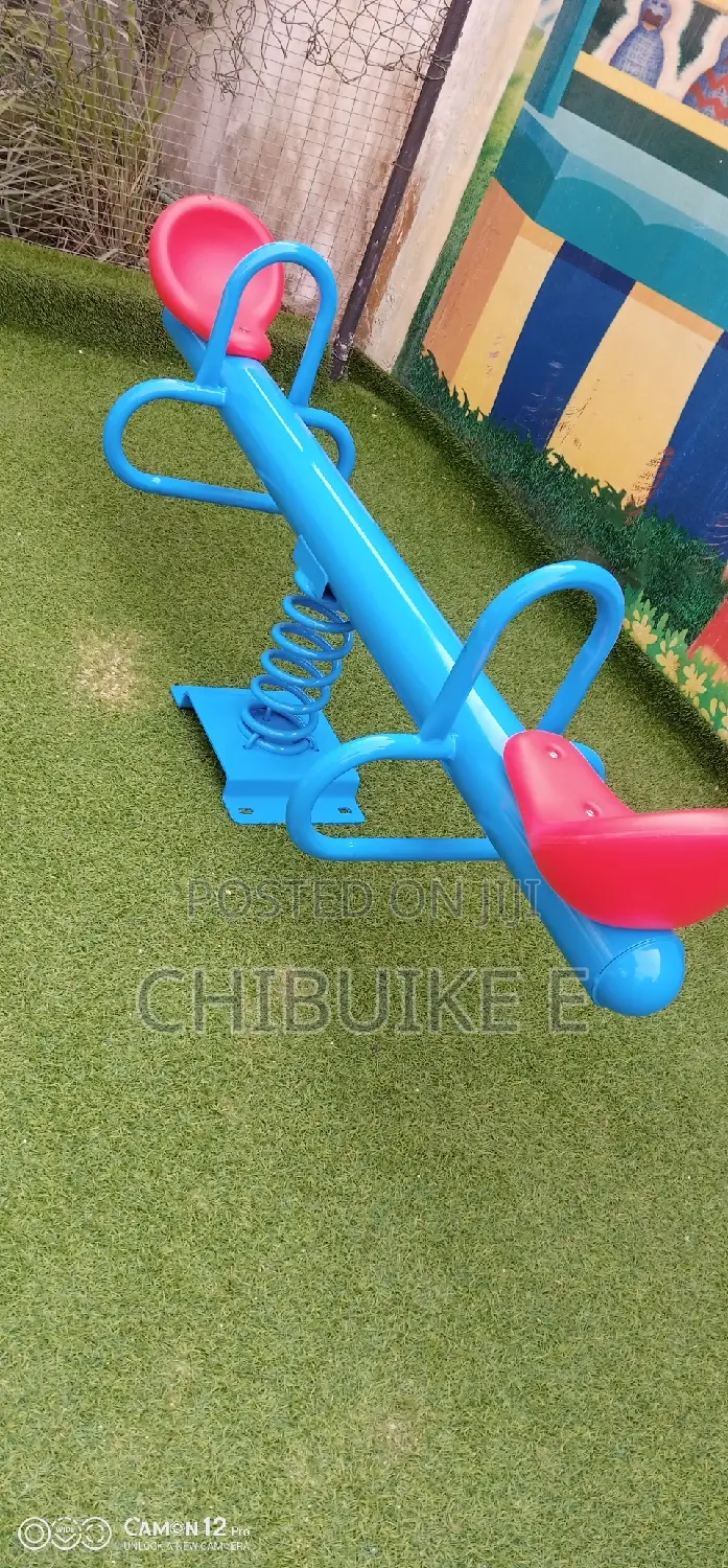 2 Seaters Iron Seasaw For Kids