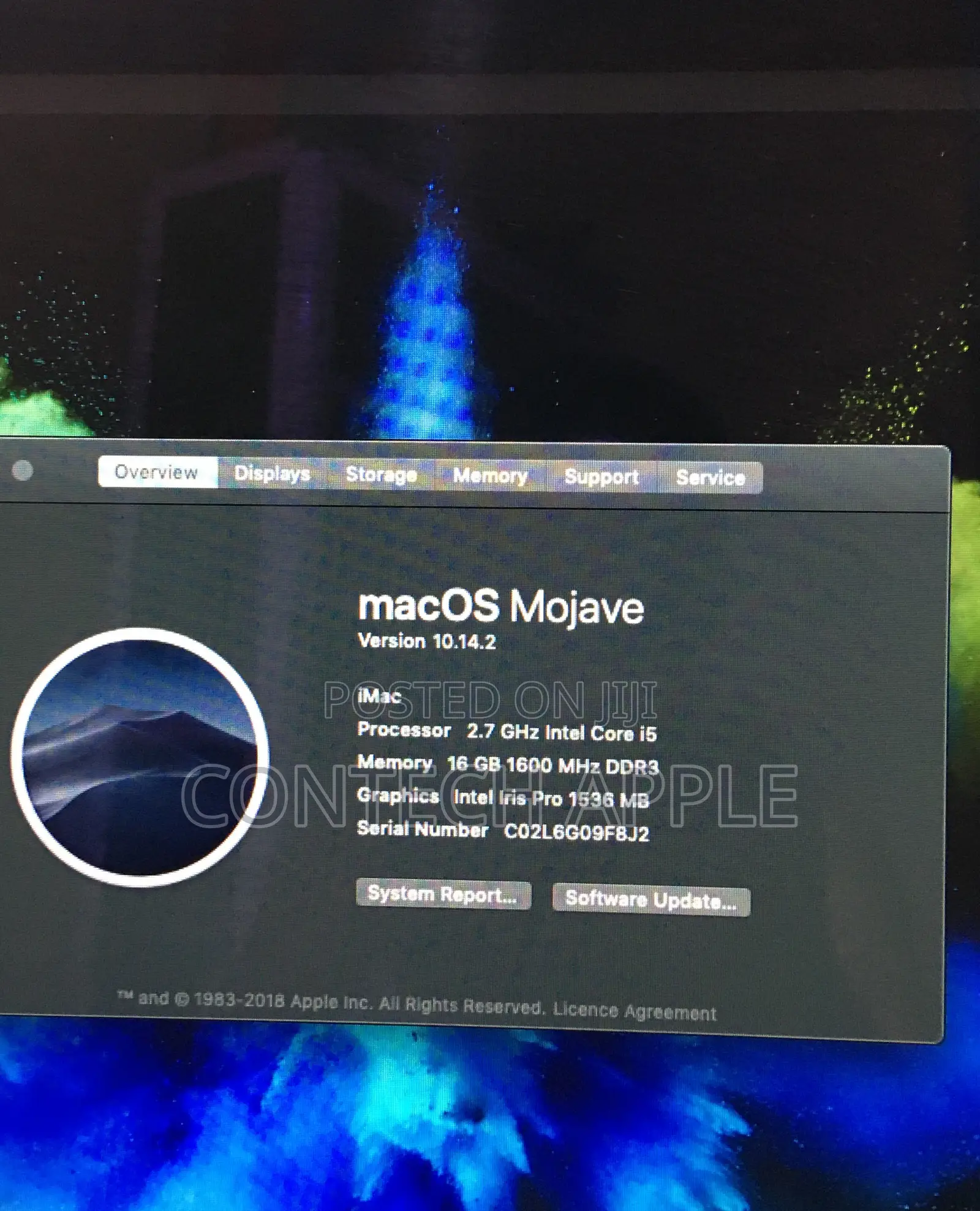 Desktop Computer Apple iMac 16GB Intel Core I5 HDD 1T