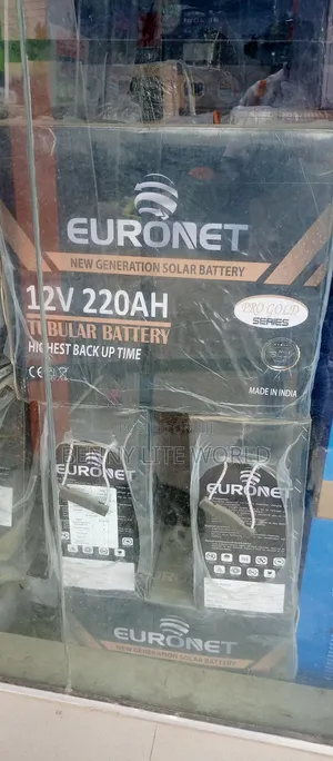 Euronet Tall Tubular Battery 220ah 12v Made in India
