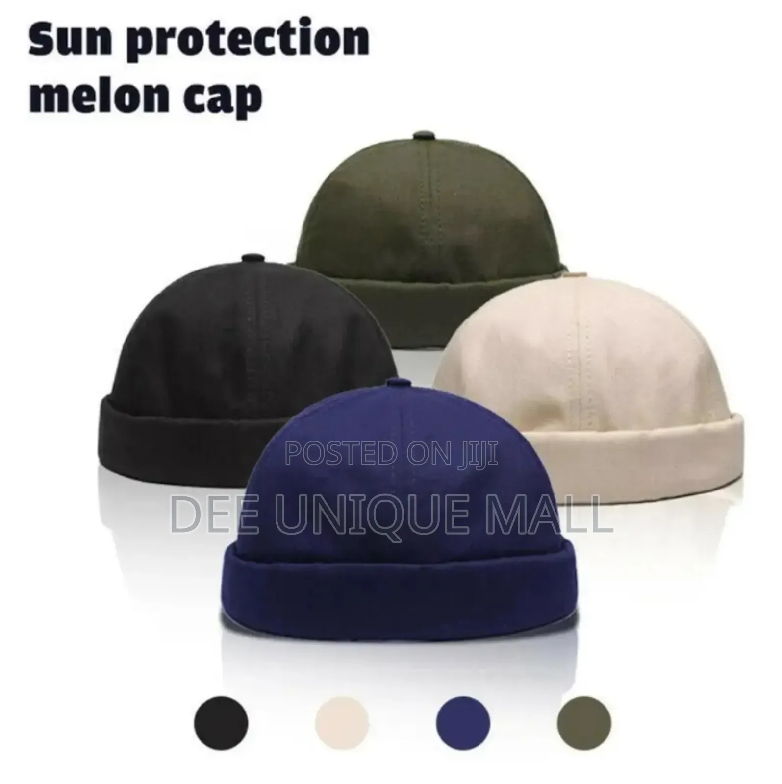 Brimless Docker Sailor Cap Retro Dome Melon for Men Women