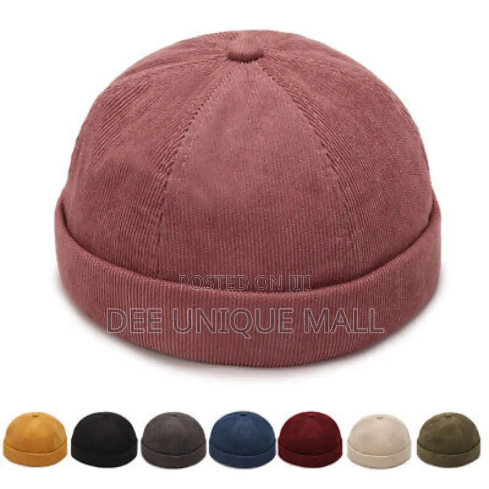 Brimless Docker Sailor Cap Retro Dome Melon for Men Women