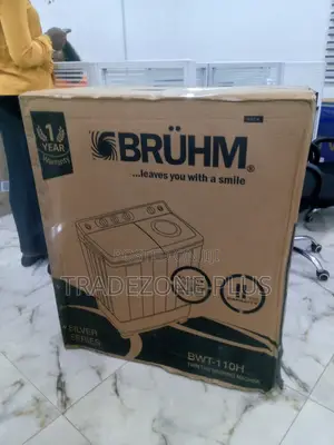 Brand New 11kg Bruhm Semi-Automatic Washing Machine BWT-110h