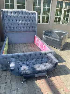 4.5 By6 Bedframe With Ottoman and 1 Double Seater Chair