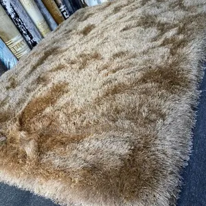 Modern Turkish VIP Golden Shaggy Centre Rug