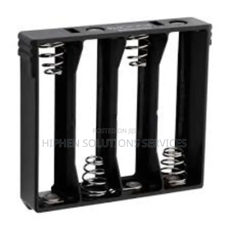 Battery Holder for 4 AA Batteries Flat