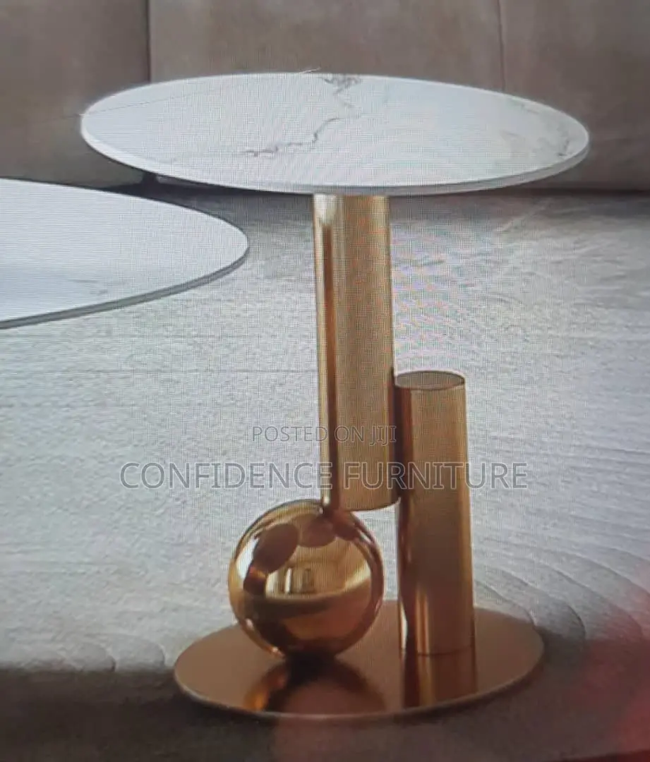 Simple Marble Top Side Table