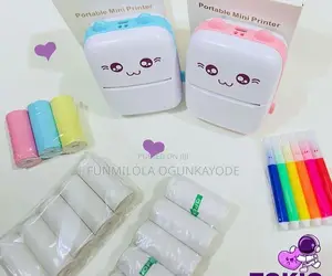 Recharge Portable Mini Printer With Accessories