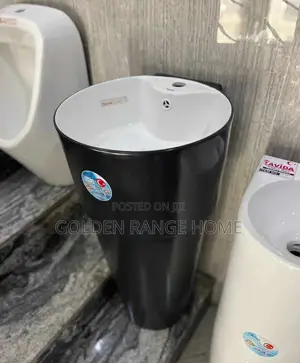Black and White Wash Hands Basin
