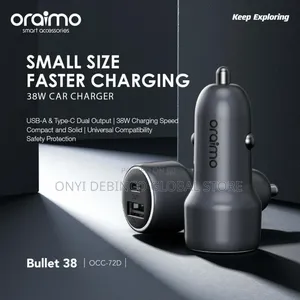 Oraimo Bullet OCC-72D 38W Fast Car Charging Compact Safe