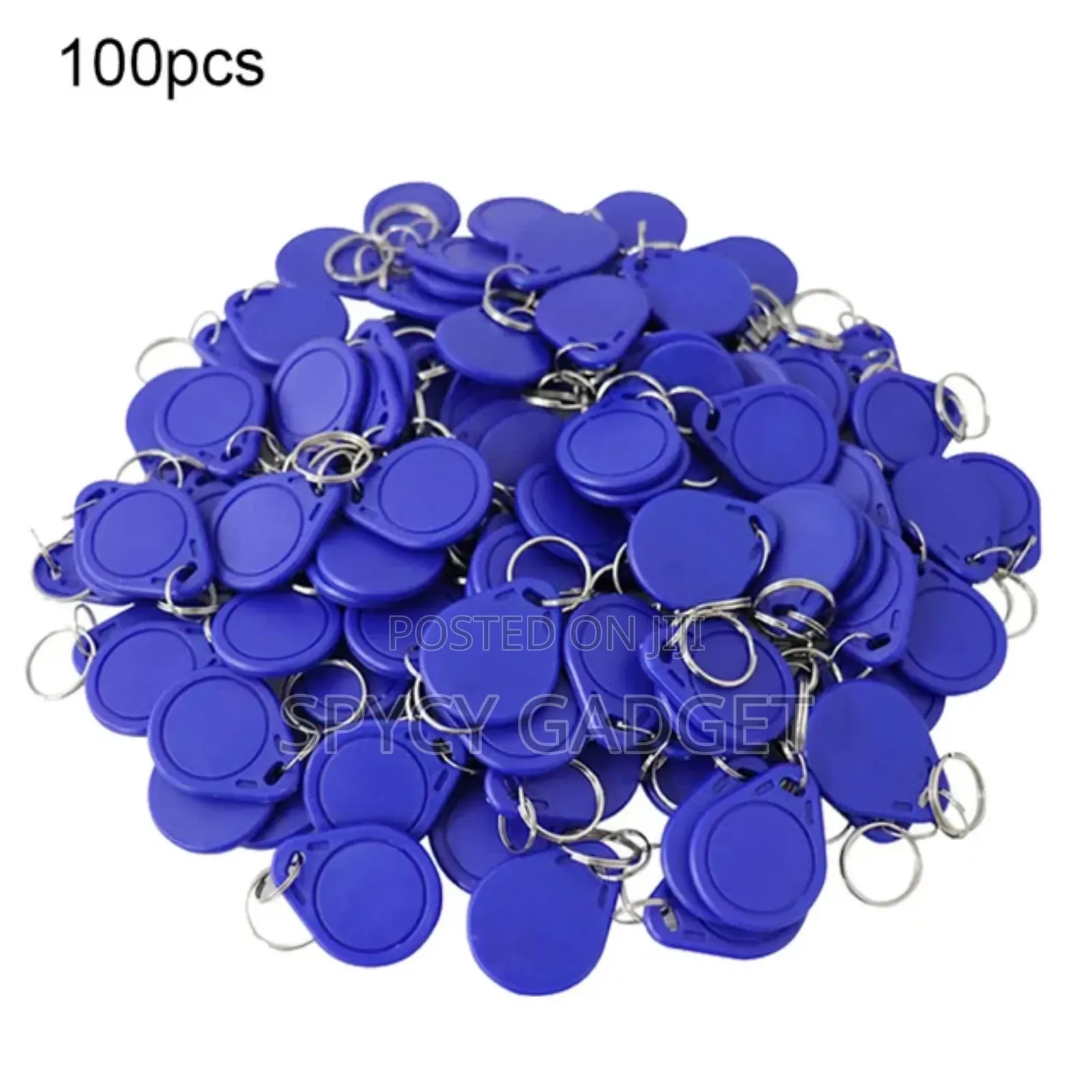RFID Key Tags for Access Control - 100 Pieces