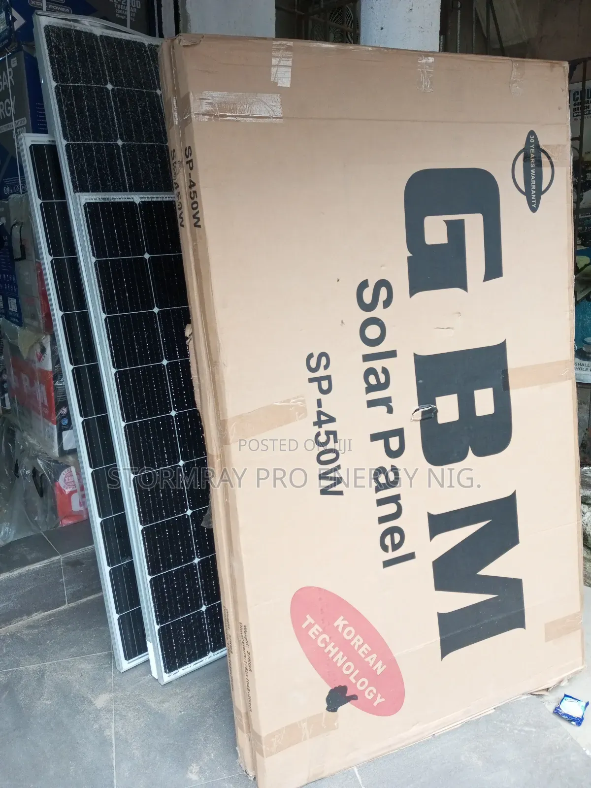 450watts GBM Solar Panels