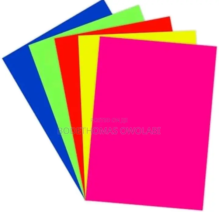 Nice and Colourful Fluorescent Paper
