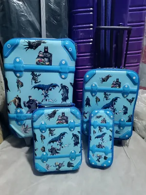 Set of 4 in 1 2 Bag Kids Children's Trolley School Bag