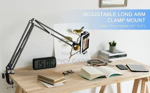 Table Clamp Tablet Holder With Extension Boom Spring